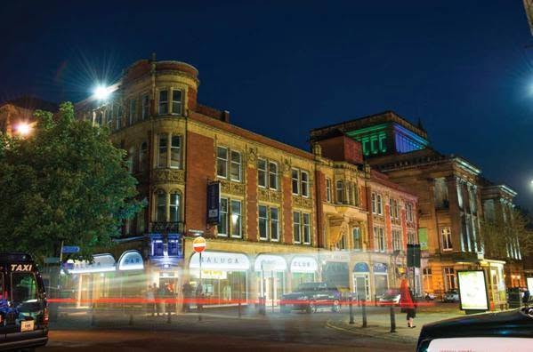 Baluga Bar and Club at night